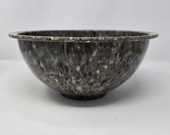 Vintage Texas Ware Confetti Melamine Mixing Bowl # 125 Brown Splatter 10" USA