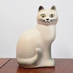 Lisa Larson Gustavsberg White Cat 15cm Figurine Sweden '96 K