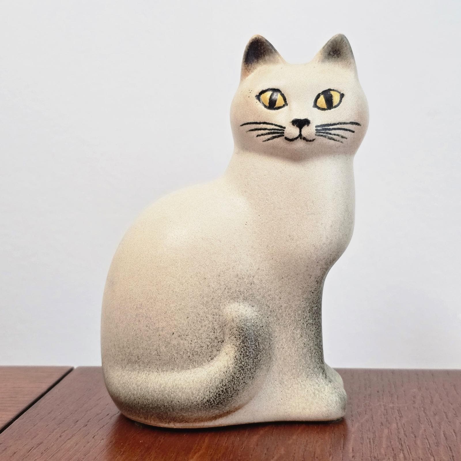 Lisa Larson Gustavsberg White Cat 15cm Figurine Sweden '96 K