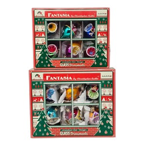 Fantasia Christopher Radko Kensington Glow Classic Shimmer Reflector Ornaments