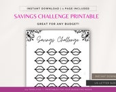 Savings Challenge Printable for Any Budget - Etsy
