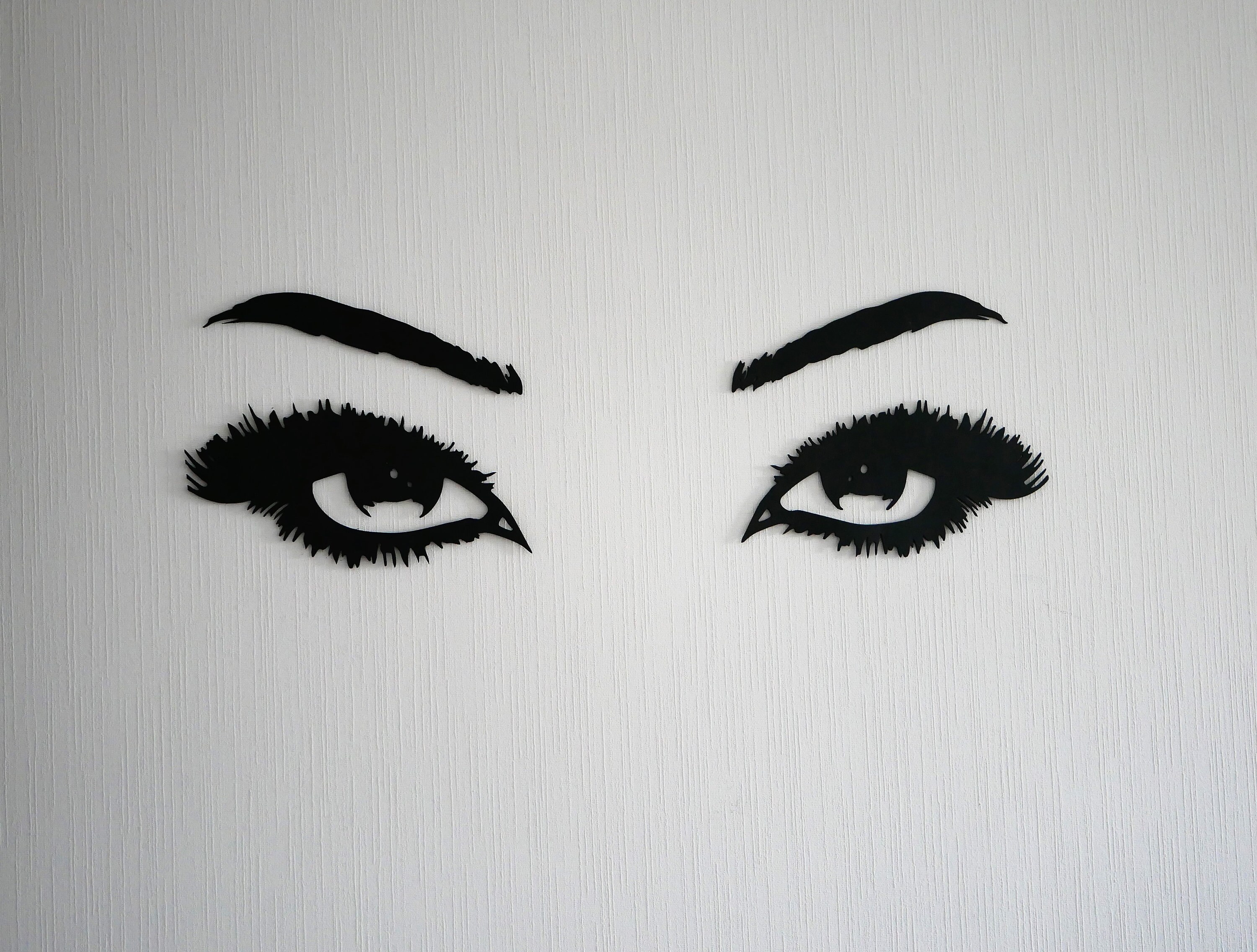 Déco Murale - Regard Féminin Bois Noir