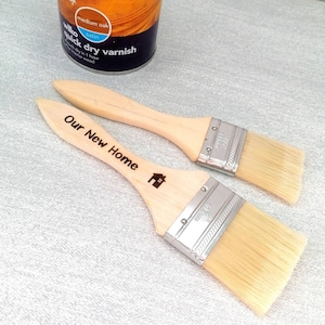 Personalised Paint Brush Set New Home Gift DIY Painter Gift