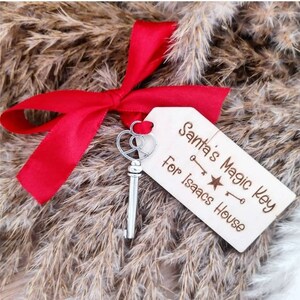 Santa's Magic Key Personalised Vintage Style Key Accessory