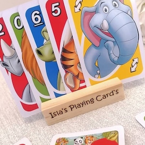 Kinder Spielkartenständer Kinder kartenspielhalter personalisiert