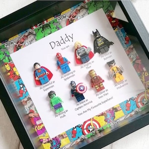 You Are My Superhero Daddy Father Husband Figure Gift Frame Personalised