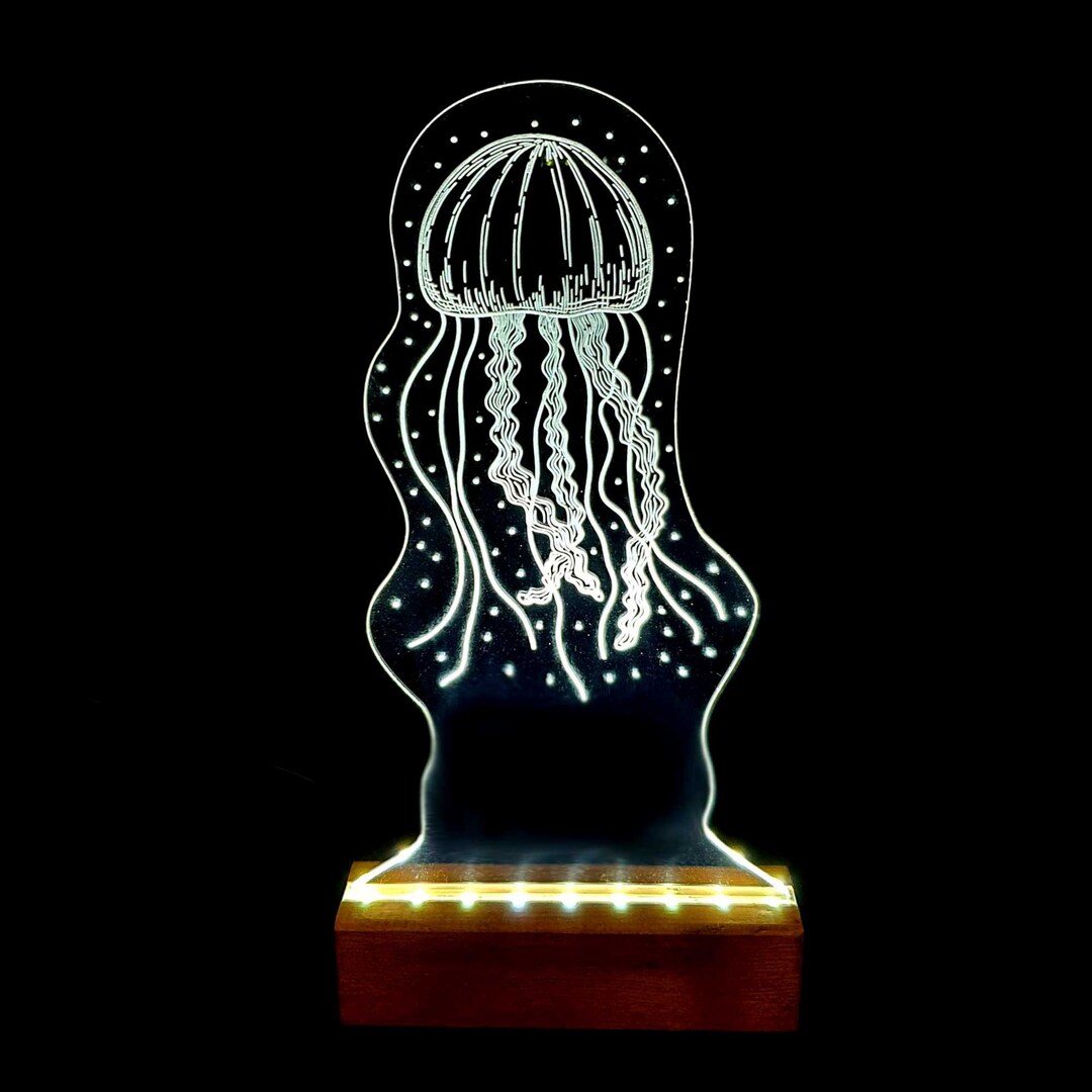 Jellyfish Shaped LED Table Top Night Light for You With the Etsy