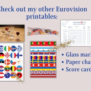 Eurovision 2026 Bingo Game: Watch Party, 30 Unique Cards (Digital Download) image 7