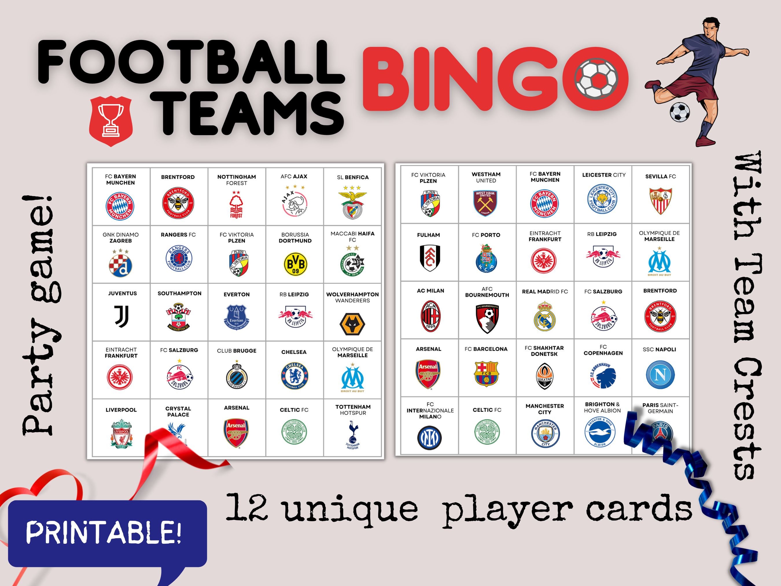 Football Bingo Game - Play Now