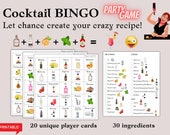 Cocktail Bingo Party Game: Printable Adult Drinking Game (Digital Download)