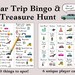 Car Trip BINGO & Treasure Hunt Printable Long Car Journey - Etsy