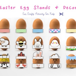 Printable Easter Egg Holders and Decorations