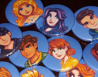 Stardew Valley Pin-Back Buttons