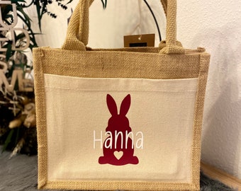 Easter bag / Easter bag / jute bag for the little ones among us / fabric bag / gym bag / Easter basket