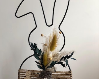 Metal rabbit / Easter bunny / Easter / Gift