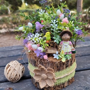 Ostern Tischläufer Ostern Herzstück Dekor mit Osterhase Oster Dekor Frühlings Dekor Tischdekoration Frühlings Herzstück