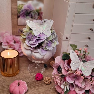 Elegant White Velvet Spring Pumpkin 16cm(6.30 Inch) Holiday Decor White ...