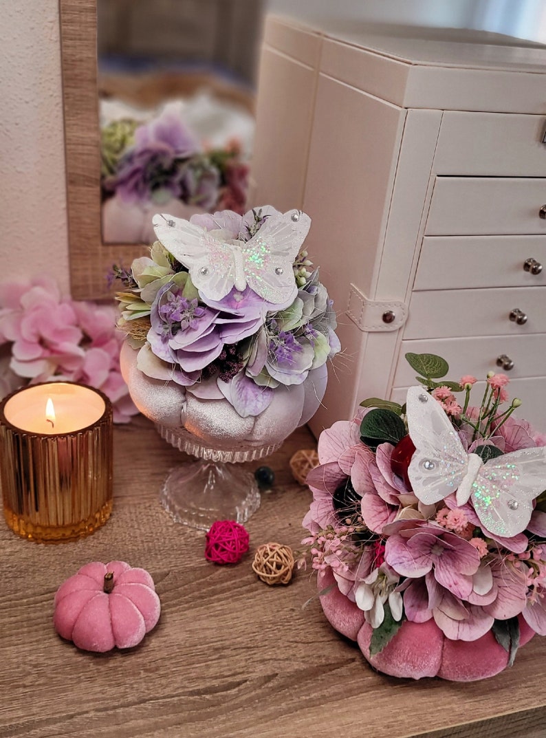 Elegant White Velvet Spring Pumpkin 16cm(6.30 Inch) Holiday Decor White ...