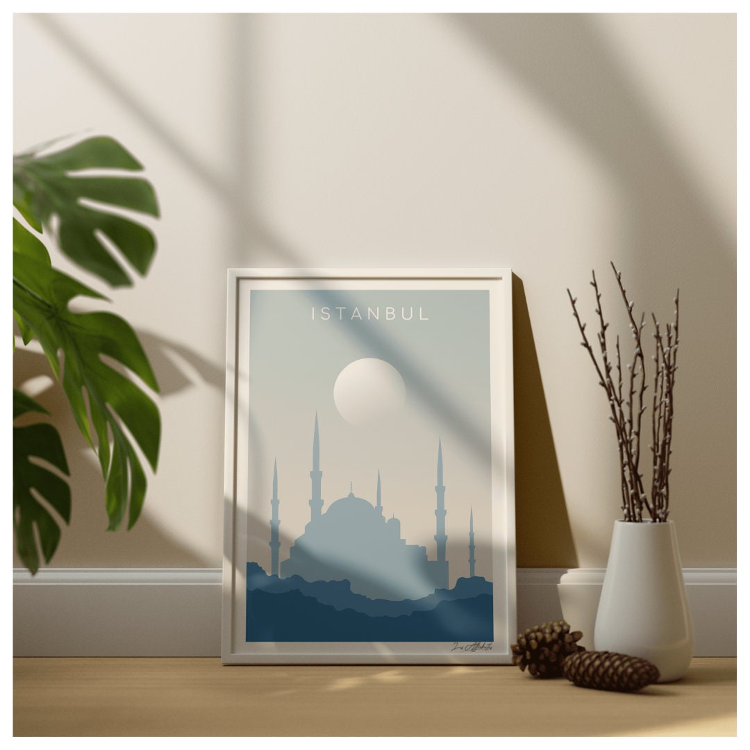 Affiche d'istanbul | Mosquée Bleue