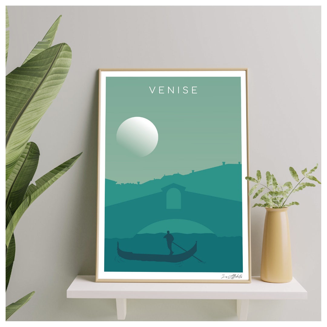 Affiche de Venise | Pont Du Rialto
