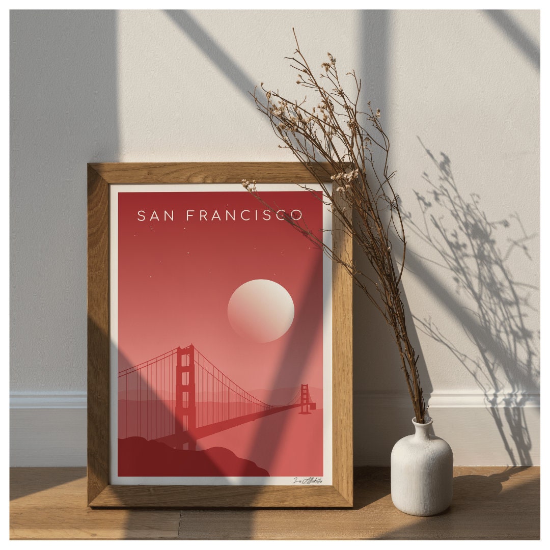 Affiche de San Francisco | Golden Gate Bridge