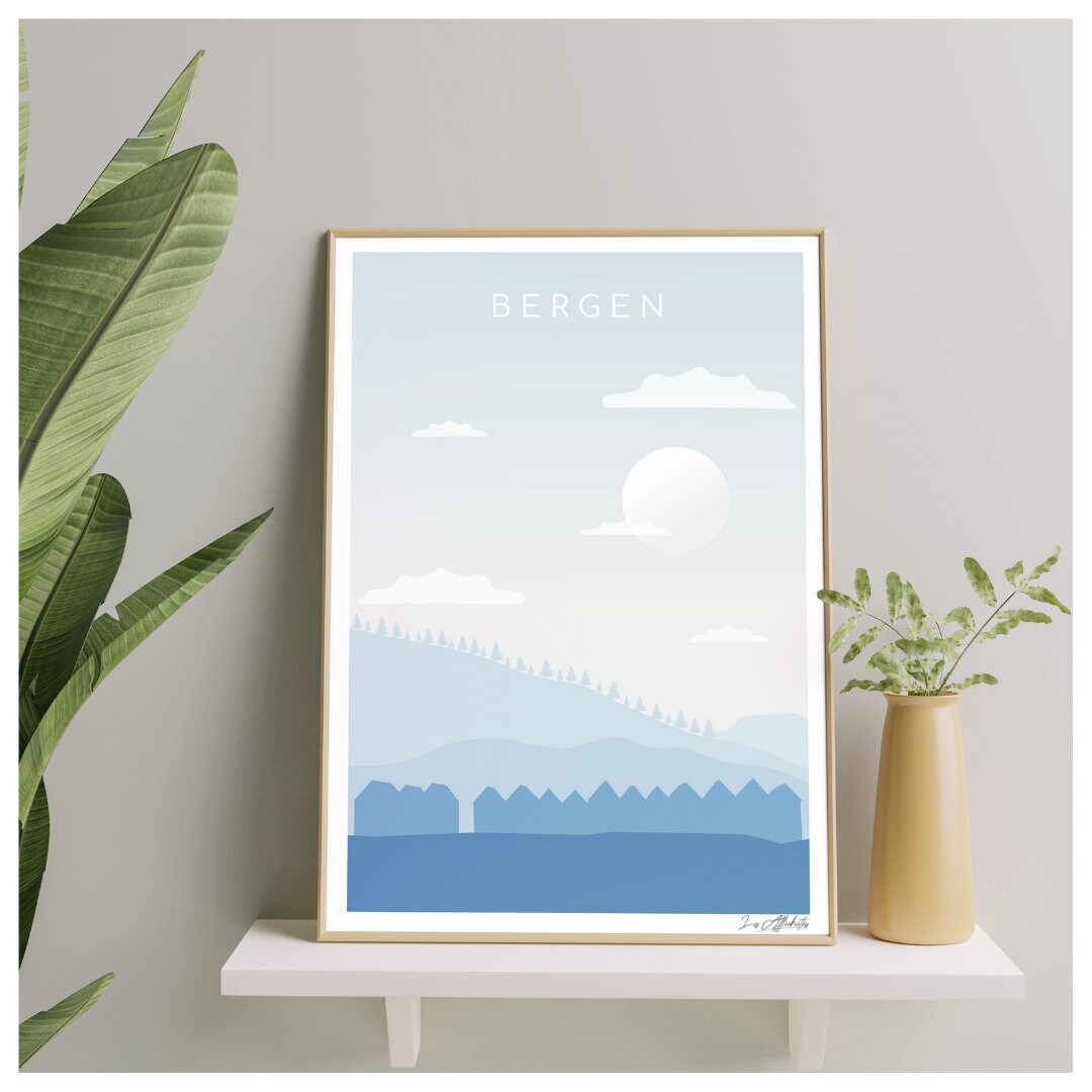 Affiche de Bergen | Norvège