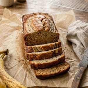 Moist Banana Bread Recipe | Easy Homemade Classic Loaf PDF Download image 1