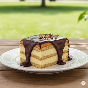 No-Bake Éclair Cake Recipe PDF | Easy Holiday Dessert | Instant Digital Download