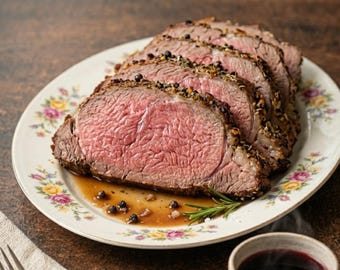 Receta de asado de redondo de ternera / Carne asada al horno a alta temperatura (PDF)