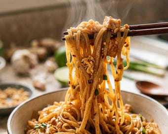 Receta auténtica de Pad Thai en PDF / Idea de cena fácil y rápida / Descarga instantánea