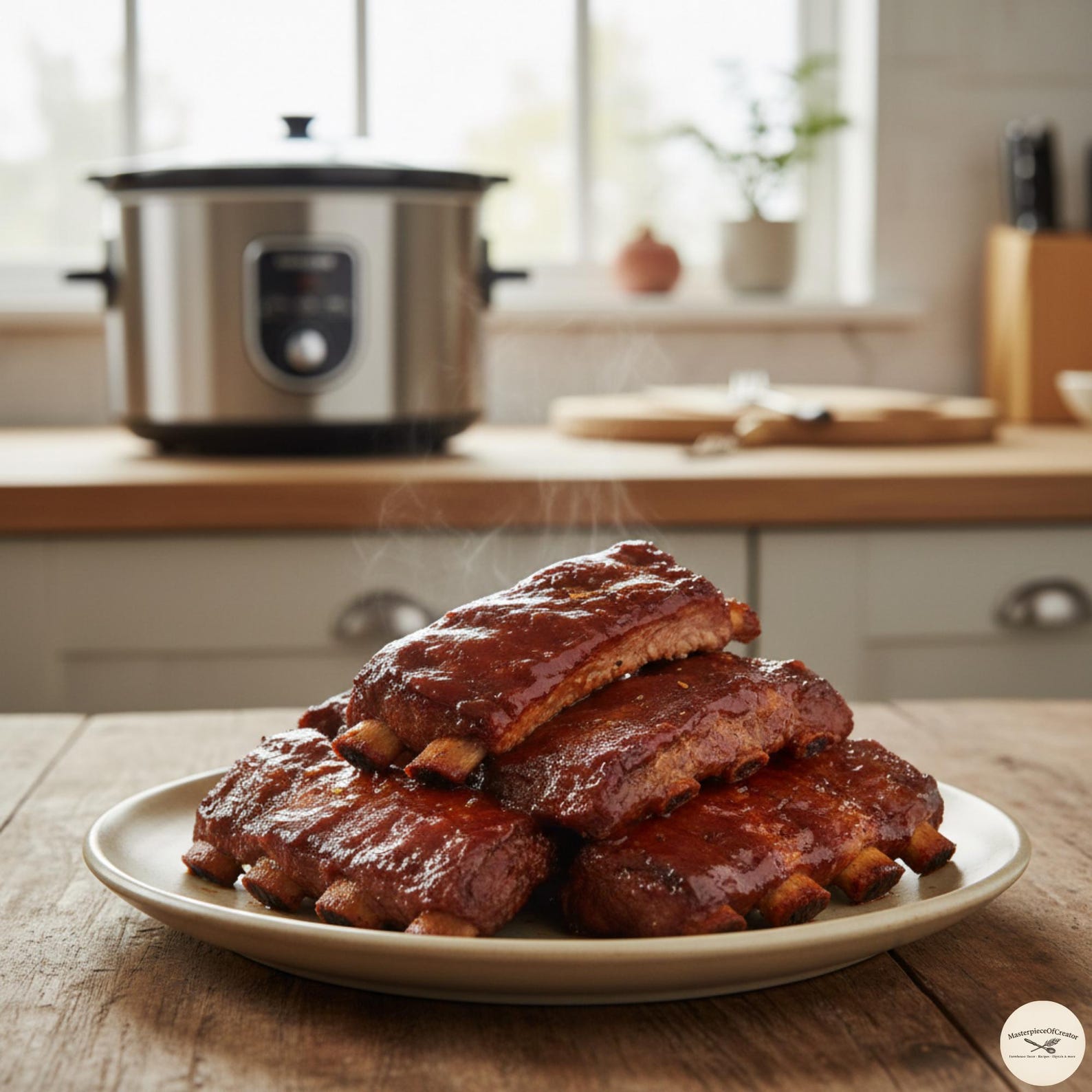 Slow Cooker Barbecue Beef Ribs Recipe Printable | Easy Crockpot Dinner ...