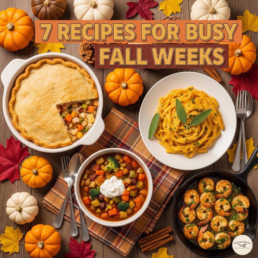 7 Easy Fall Dinner Recipes | Cozy Autumn Meal Cookbook (PDF) - Etsy