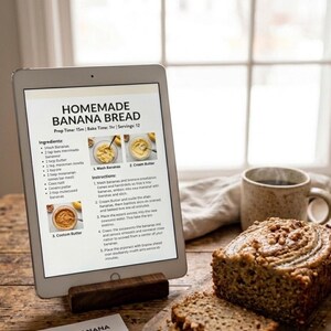 Moist Banana Bread Recipe | Easy Homemade Classic Loaf PDF Download image 5