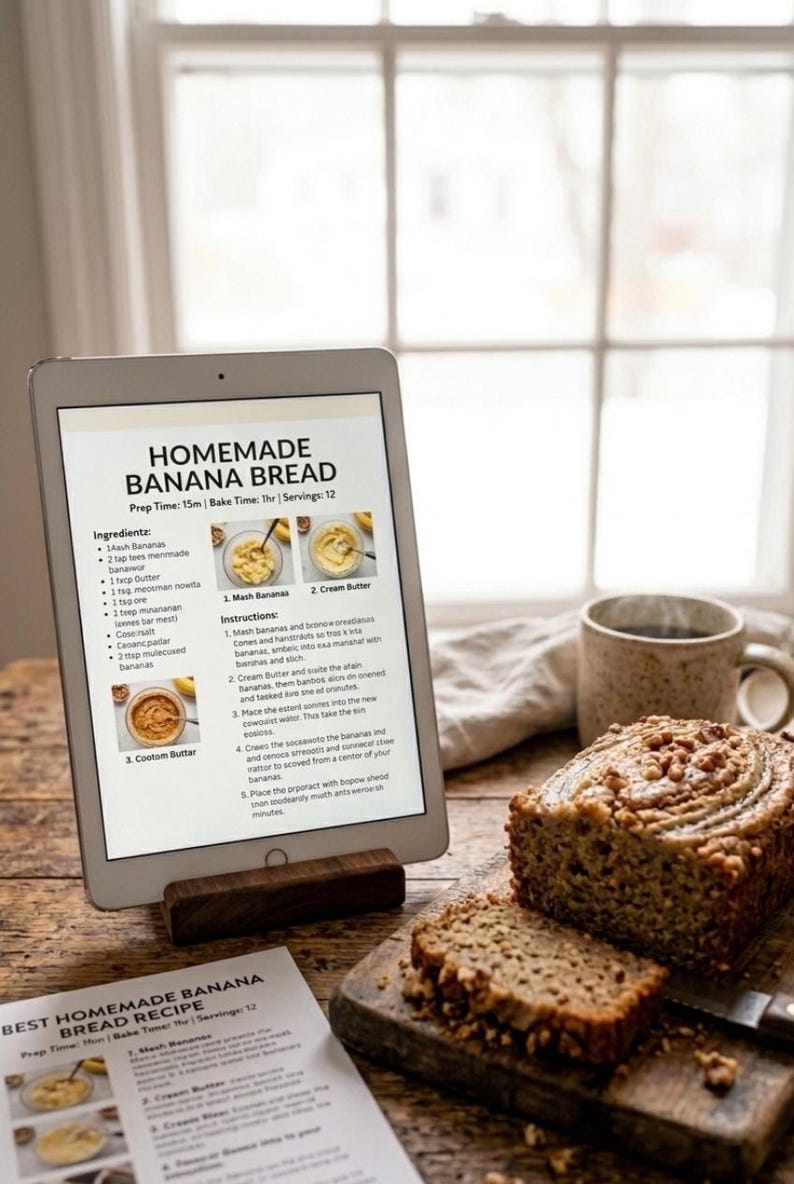 Moist Banana Bread Recipe | Easy Homemade Classic Loaf PDF Download image 5