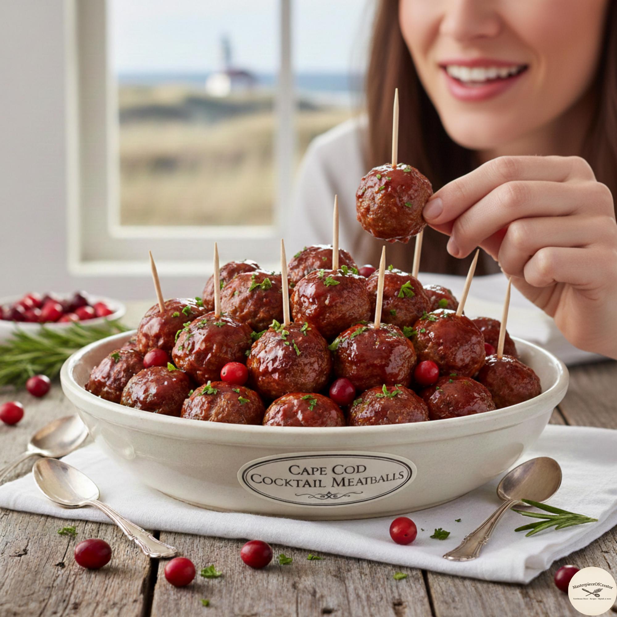 Cape Cod Cocktail Meatballs Recipe | Cranberry Glazed Party | Easy ...
