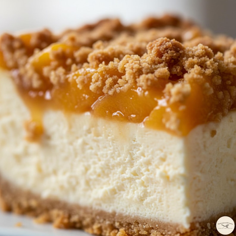 Peach Cobbler Cheesecake Recipe PDF – Easy Homemade Southern Dessert Digital Download image 2