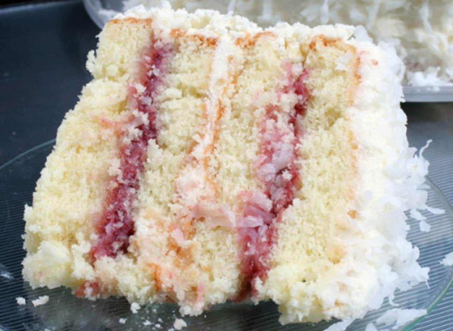 COCONUT Cake With RASPBERRY FILLING, Recipe Download Etsy