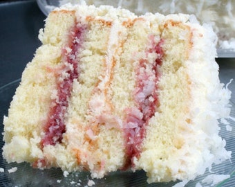 COCONUT Cake  With RASPBERRY FILLING, Recipe  Download