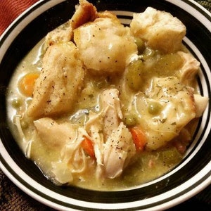 Receta FÁCIL para hornear, pollo Crockpot y albóndigas, descarga de RECETA