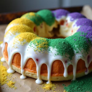 Gluten-Free King Cake Recipe | Mardi Gras Dessert | Instant Digital Download