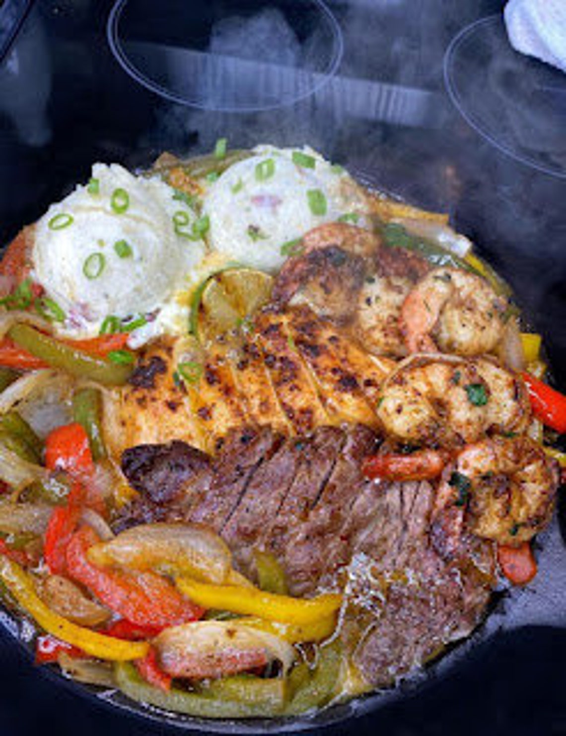 RECIPE FOR Beef Chicken and Shrimp Fajitas DOWNLOAD Etsy
