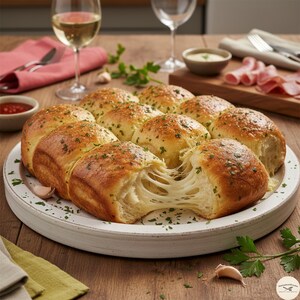 Knoblauchroll-Cupcakes Rezept PDF - Pull-Apart-Knoblauchbrot-Muffins (Instant Download)