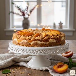 Peach Cobbler Cheesecake Recipe PDF – Easy Homemade Southern Dessert Digital Download image 5