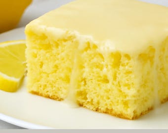 From-Scratch Lemon Cake Recipe | Easy Homemade Cake | Moist & Tangy Dessert | Printable PDF | Instant Download