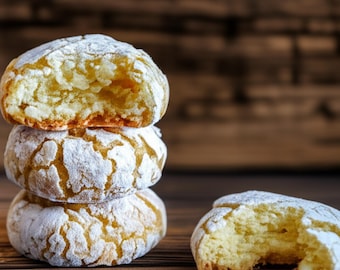 Authentic Italian Amaretti Cookies Recipe: Chewy Almond Cookies (Digital Download)