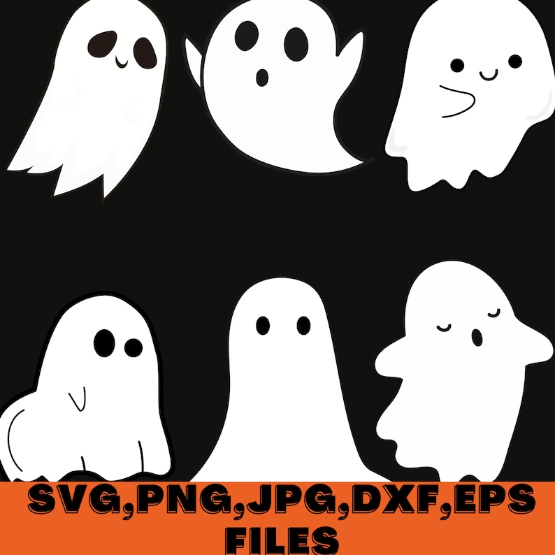 Ghost SVG,GHOST SVG Cut File for Cricut or Silhouette, Ghost Svg Design