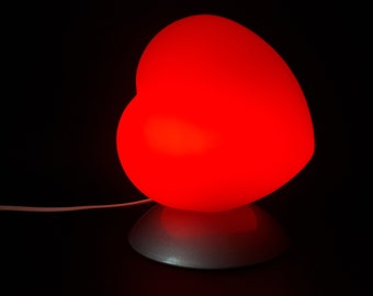 Ikea Lazy Heart herzförmige Tischlampe – rotes Valentinstagsgeschenk-Nachtlicht