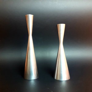 IKEA Steel Candlesticks Gota design Erika Pekkari kit 2 pieces Candelabra candle holders