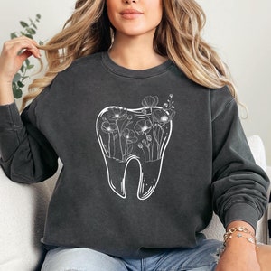 Pull ras du cou étudiant en médecine dentaire, sweat-shirt dentiste, sweat-shirt hygiéniste dentaire, cadeaux dentiste, pull ras du cou hygiène dentaire, chemise assistant dentaire