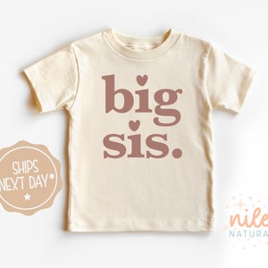 Big Sis Onesie®, Big Sister Shirt, Big Sister Kids Floral Shirt, Natural Pregnancy Announcement Shirt, Retro Boho 2nd Baby Announcement